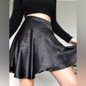NWT Free People Black Starstruck Skirt, Size 4
